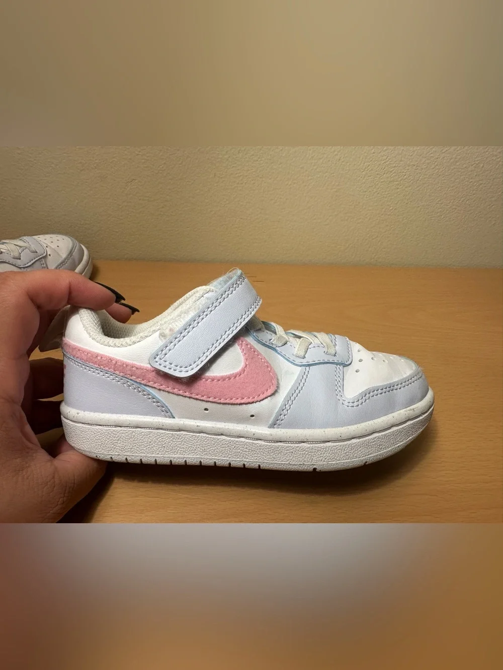 Nike Court Borough Low Essential White Rising Pink Shoes Size 11C